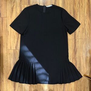 Zara Black Dress with Pleated Detail